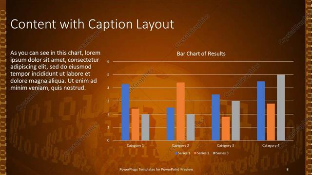 Content with Caption presentation slide layout