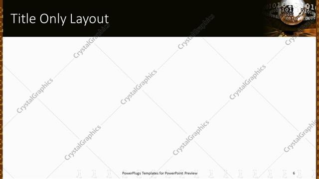 Title Only presentation slide layout