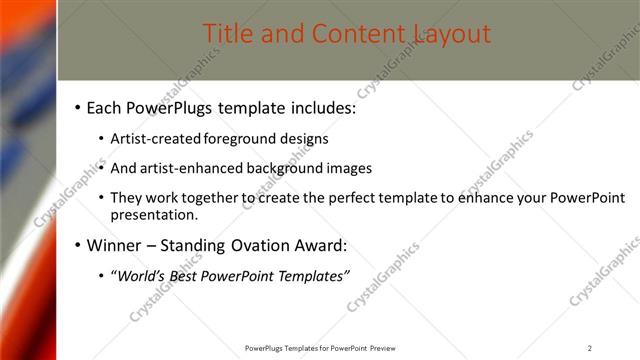 Title and Content presentation slide layout