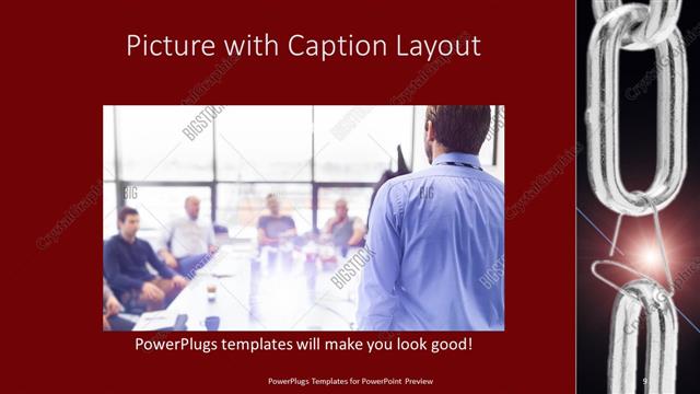 Picture with Caption presentation slide layout