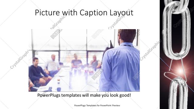 Picture with Caption presentation slide layout
