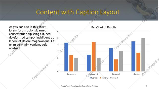 Content with Caption presentation slide layout