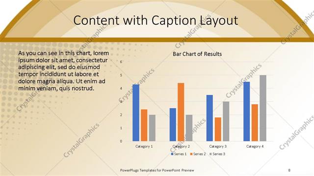 Content with Caption presentation slide layout