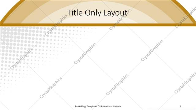 Title Only presentation slide layout