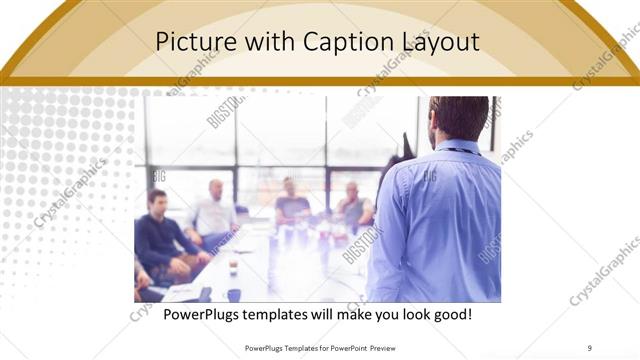 Picture with Caption presentation slide layout