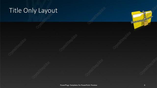 Title Only presentation slide layout