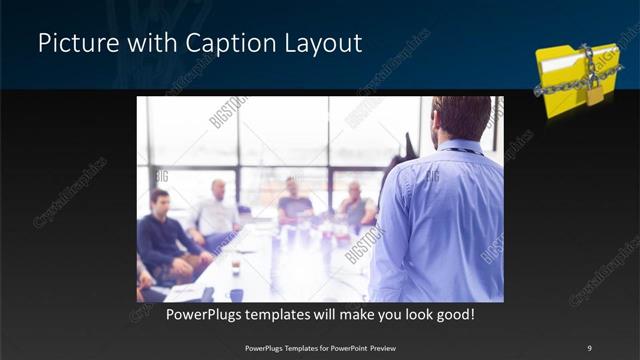 Picture with Caption presentation slide layout