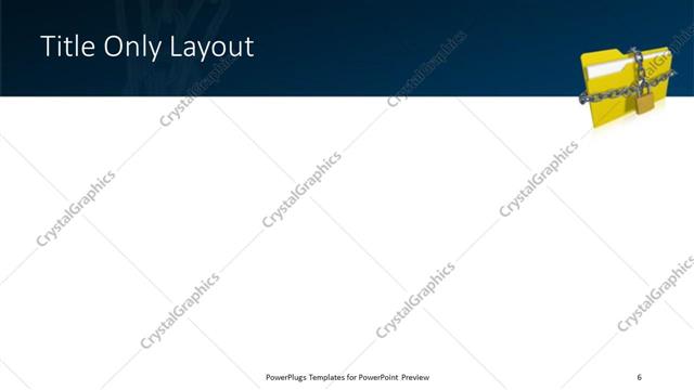 Title Only presentation slide layout