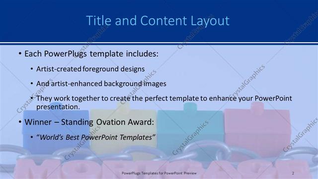 Title and Content presentation slide layout
