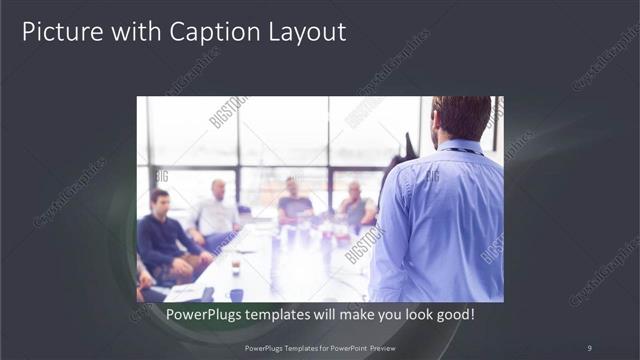 Picture with Caption presentation slide layout