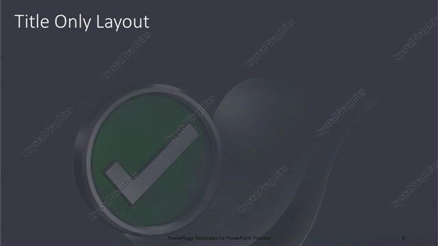 Title Only presentation slide layout