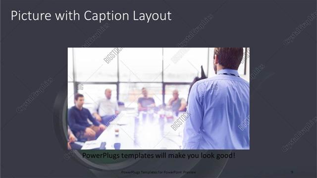 Picture with Caption presentation slide layout
