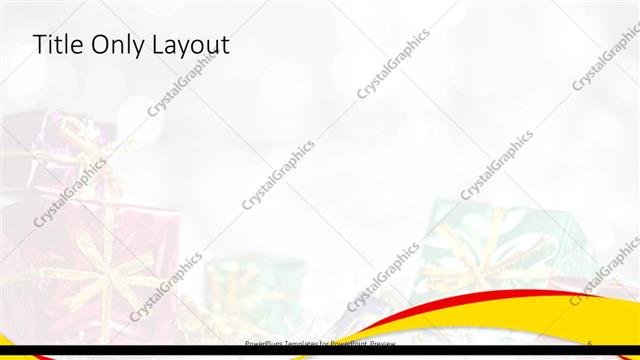 Title Only presentation slide layout