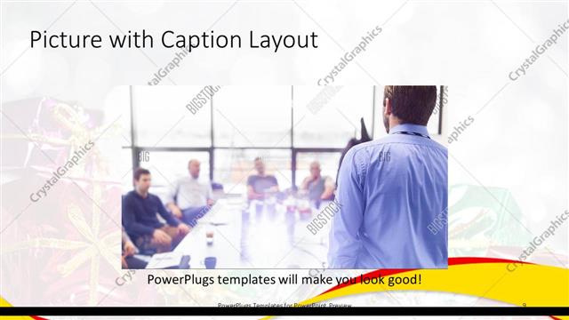 Picture with Caption presentation slide layout