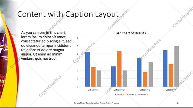 Content with Caption presentation slide layout