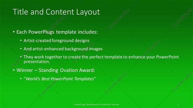 Title and Content presentation slide layout