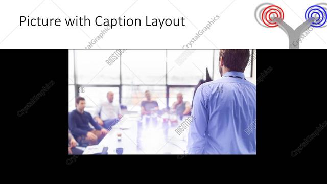 Picture with Caption presentation slide layout