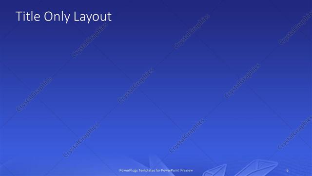 Title Only presentation slide layout