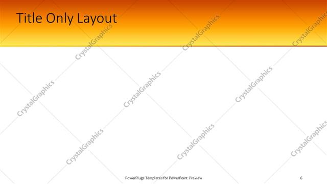 Title Only presentation slide layout