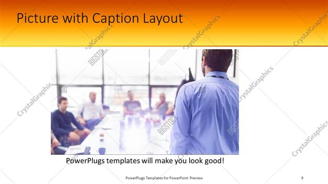 Picture with Caption presentation slide layout