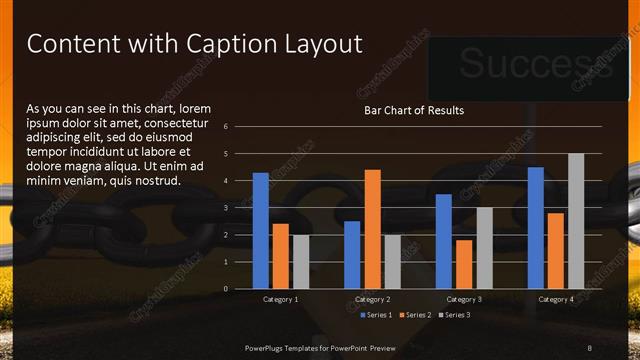 Content with Caption presentation slide layout