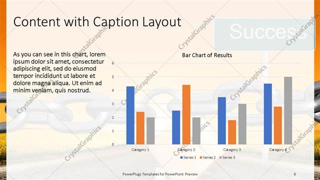 Content with Caption presentation slide layout