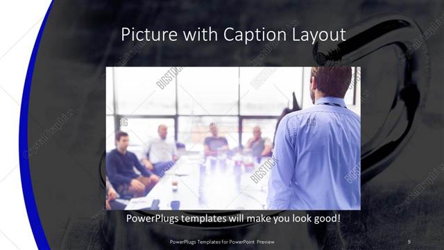 Picture with Caption presentation slide layout