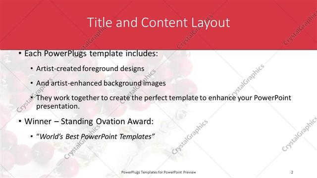 Title and Content presentation slide layout
