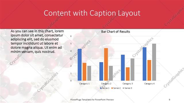 Content with Caption presentation slide layout