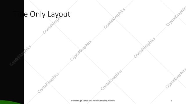 Title Only presentation slide layout