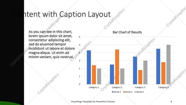 Content with Caption presentation slide layout