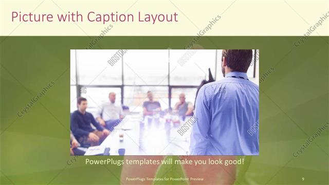 Picture with Caption presentation slide layout