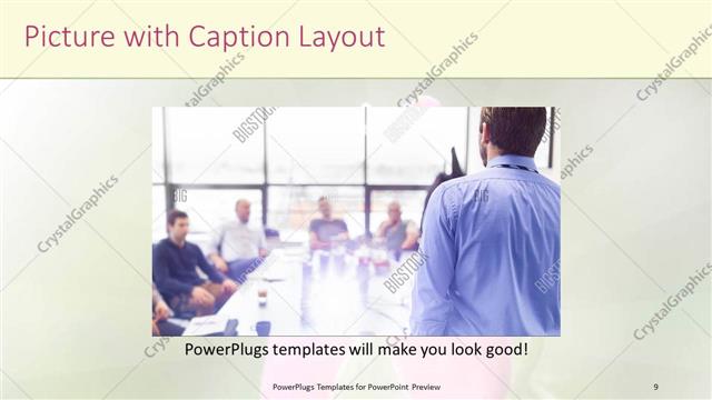 Picture with Caption presentation slide layout