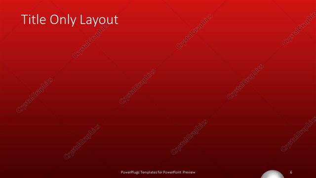 Title Only presentation slide layout