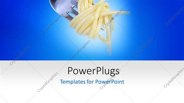  Presentation with italian food - A silver fork wrapped round an Italian spaghetti dish