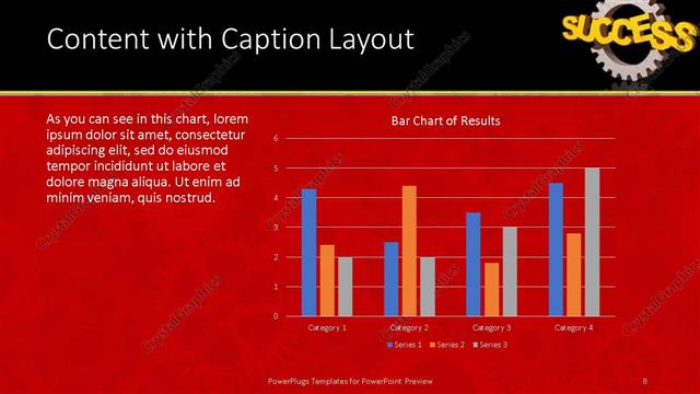 Content with Caption presentation slide layout