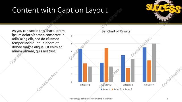 Content with Caption presentation slide layout