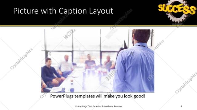 Picture with Caption presentation slide layout