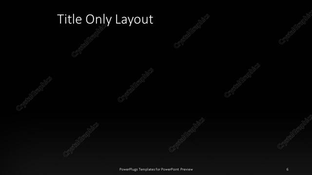 Title Only presentation slide layout