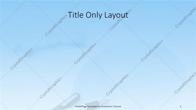 Title Only presentation slide layout