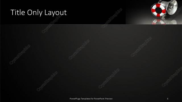 Title Only presentation slide layout