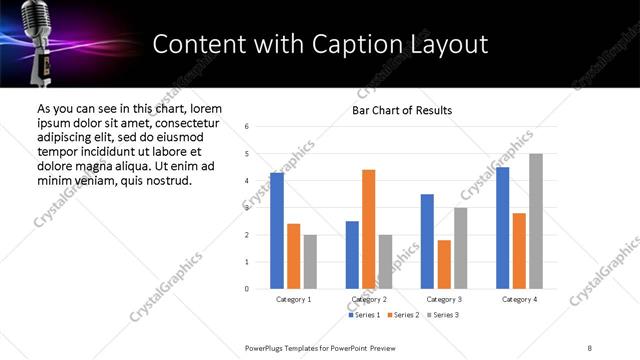 Content with Caption presentation slide layout