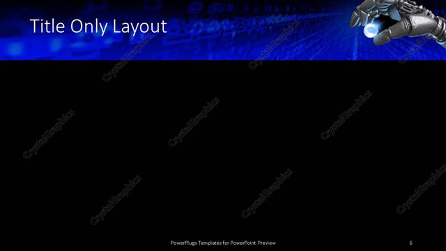 Title Only presentation slide layout