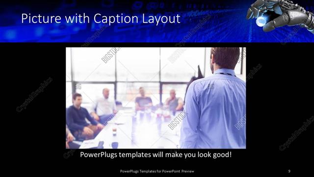 Picture with Caption presentation slide layout