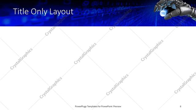 Title Only presentation slide layout