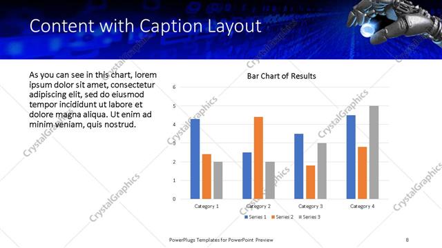 Content with Caption presentation slide layout
