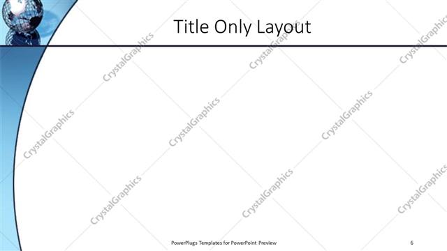 Title Only presentation slide layout