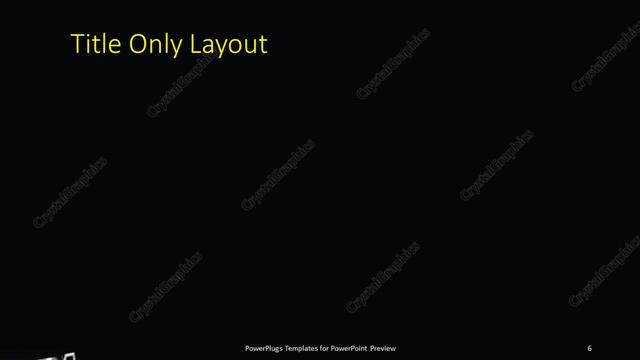 Title Only presentation slide layout