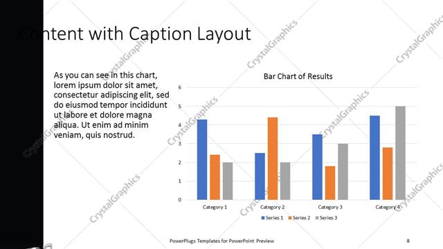 Content with Caption presentation slide layout