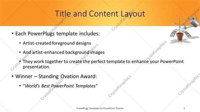 Title and Content presentation slide layout